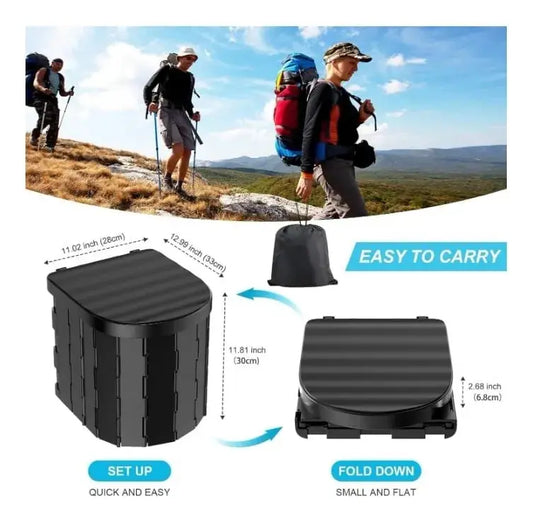 Inodoro Químico Portátil Baño Químico Plegable Camping+20bls