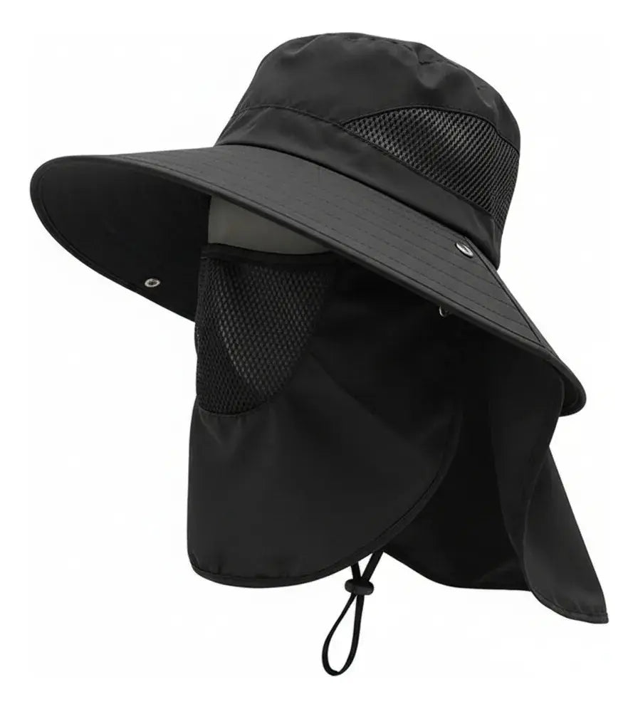 Sombrero Para Sol Con Protección Desmontable Cuello Y Cara