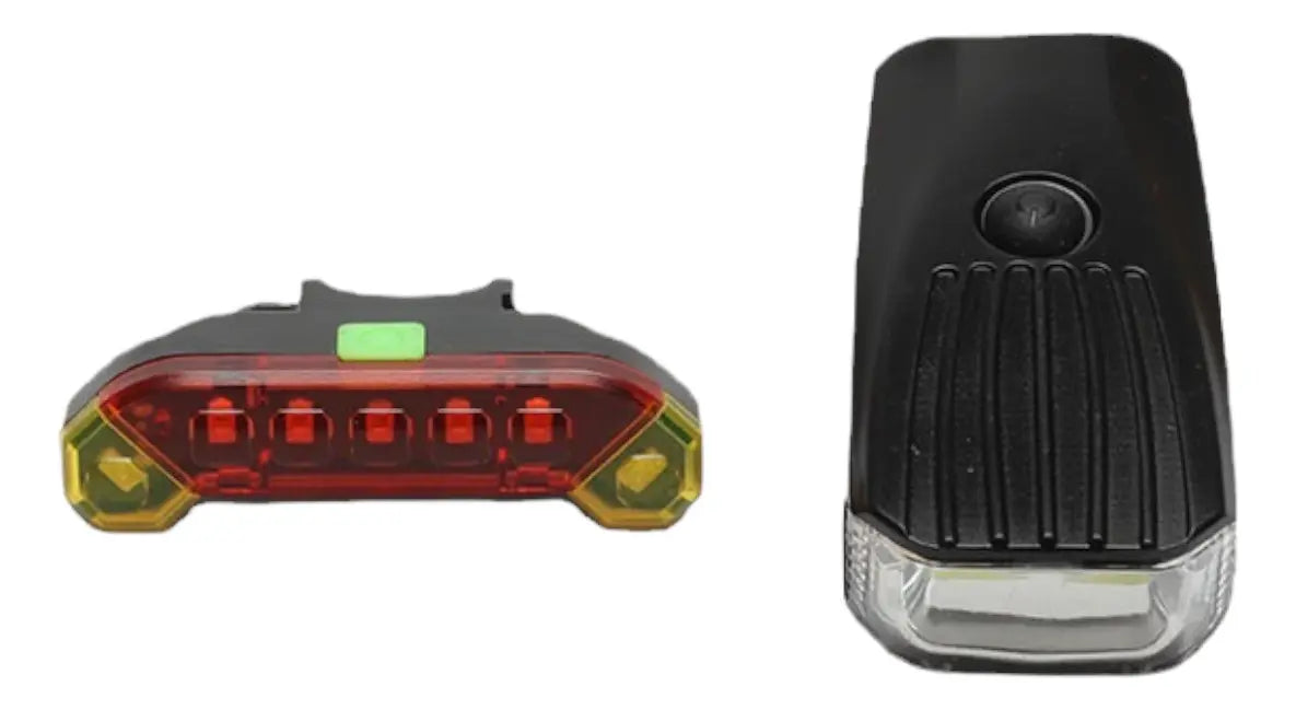 Kit Luz Delantera Trasera Recargable Bicicleta Ciclismo