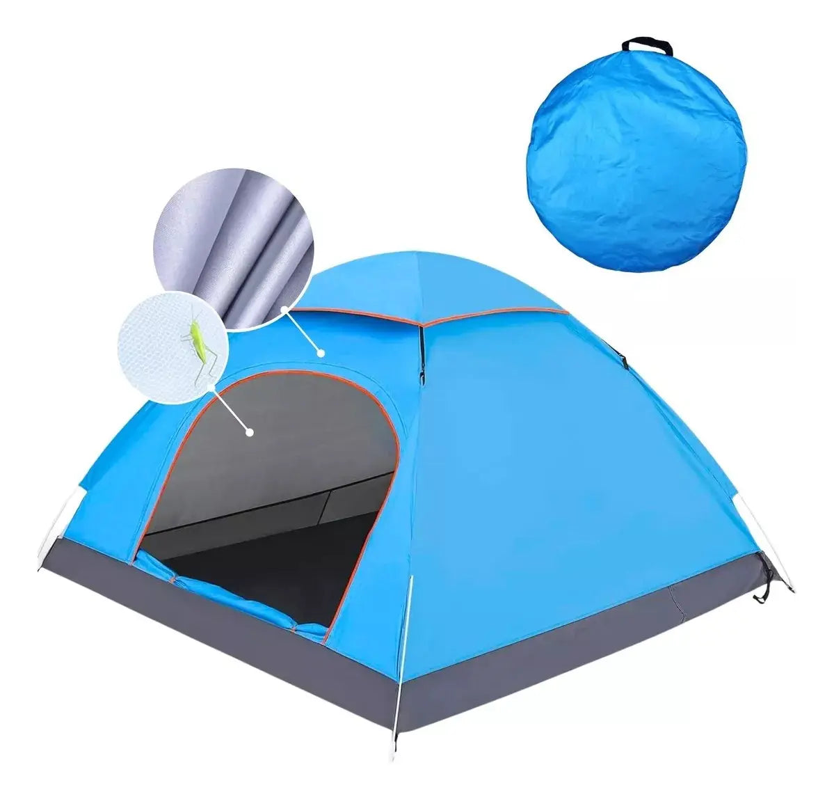 Tienda Carpa Automática Impermeable 2 Persona Camping Caza
