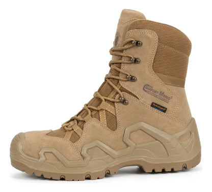 Bota Tácticas Militar De Cuero Rockrooster Caña Alta Coyote Plantilla De Silicon
