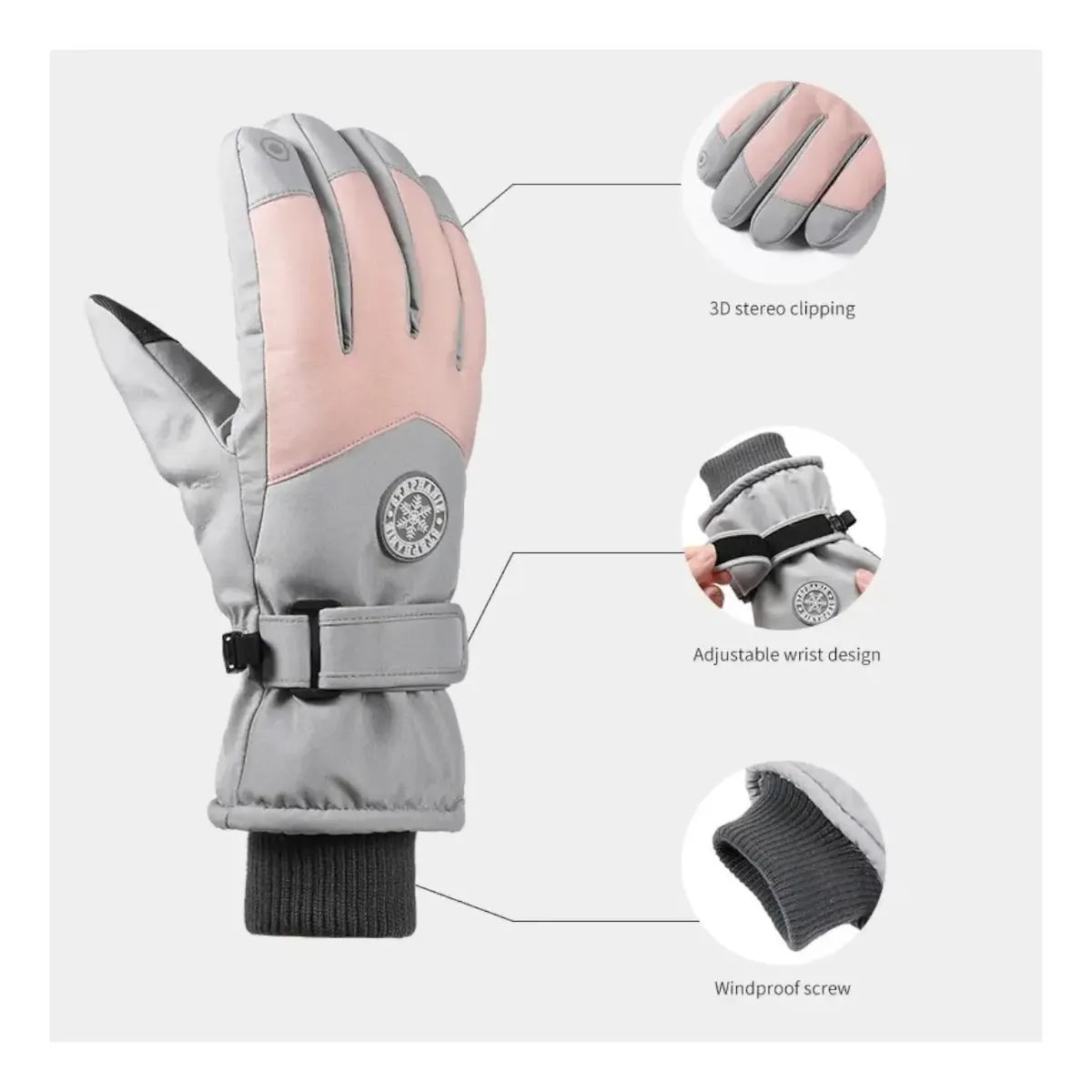 Guantes Térmicos Impermeables Invierno Moto Nieve Touch