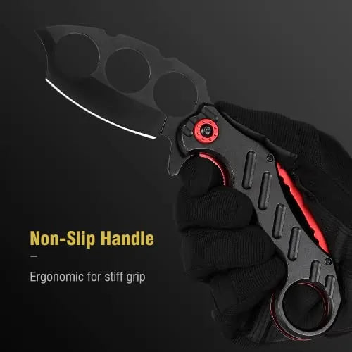 Cuchillo Manopla Karambit De Hoja De Acero Inoxidable Ligero