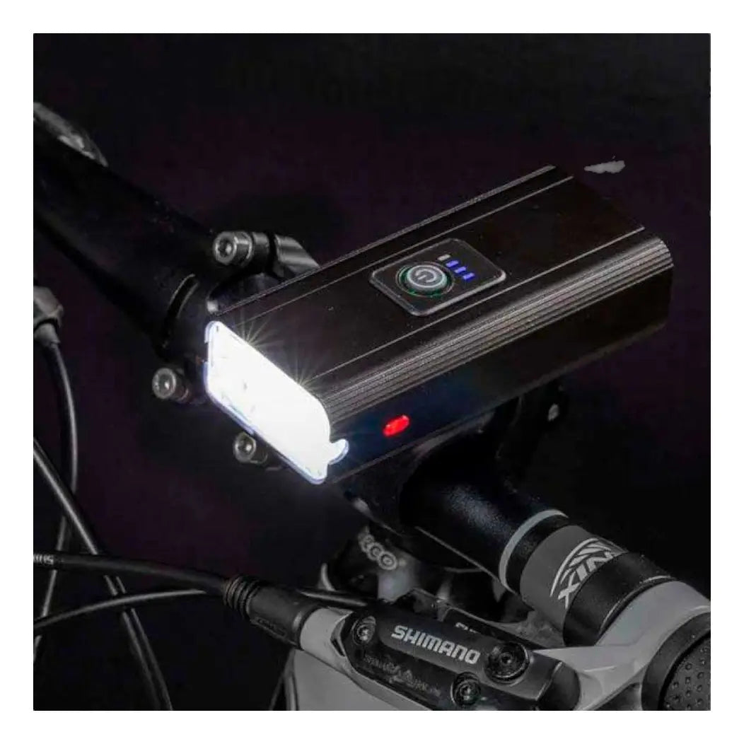 Luz Delantera Bicicleta Ciclismo Potente Con Banco De Poder