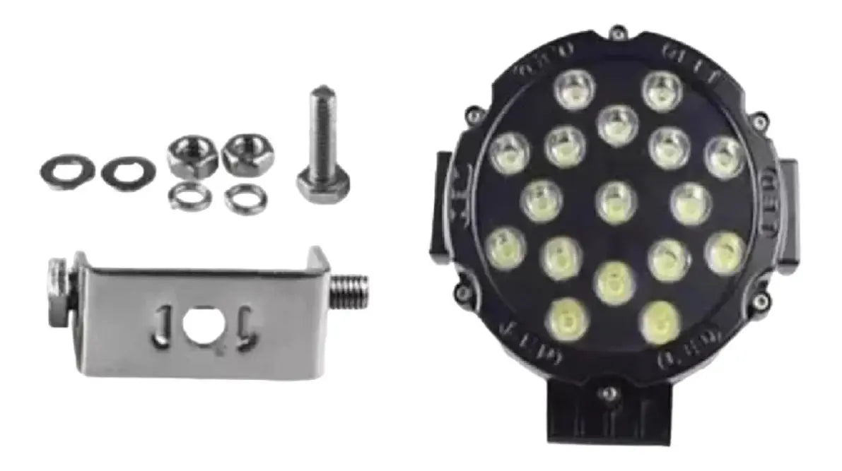 Pack 2 Led Foco Neblinero Led 51w Redondo Off Road