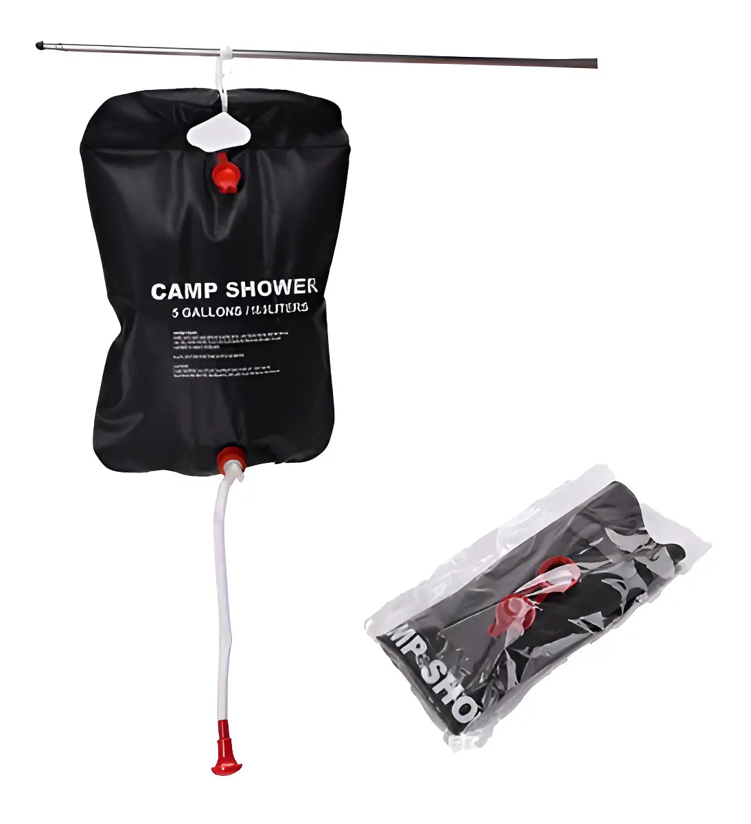 Pack Ducha Solar Portátil de 20L para Camping con Agua Caliente