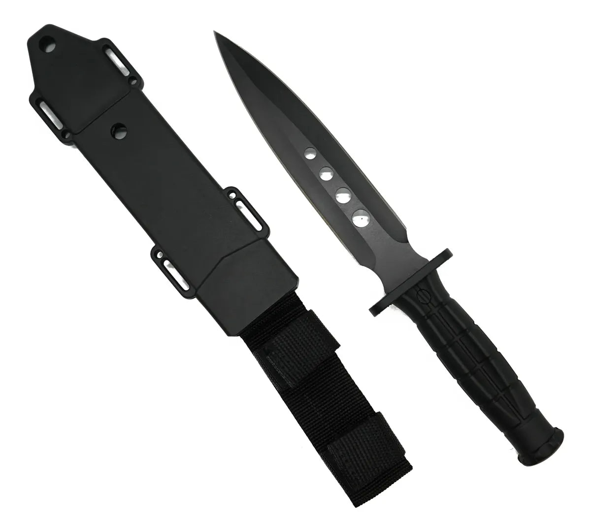 Cuchillo Táctico Acero Inoxidable Tipo Lanza Con Funda