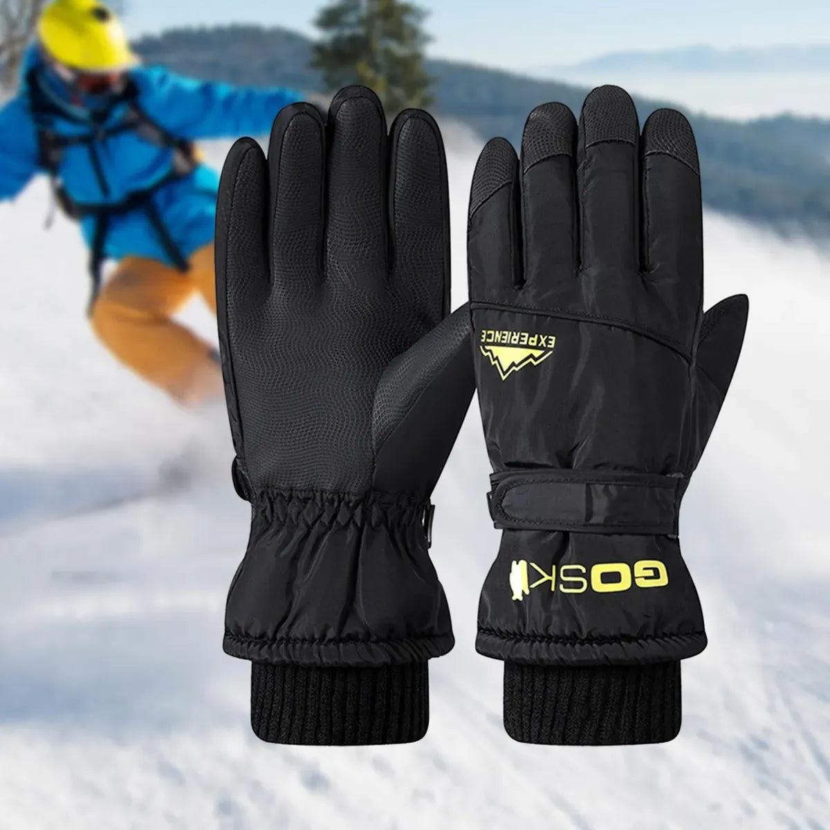 Guantes De Invierno Impermeables Cálidos Con Forro Polar