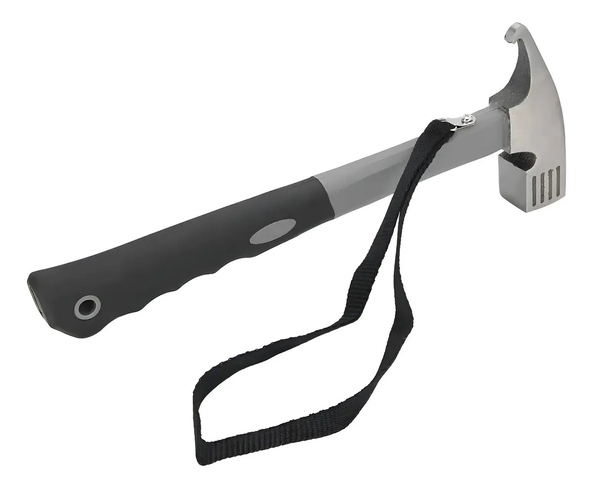 Martillo Uña Hauki para Camping con Extractor de Estacas, de Aleación y Goma