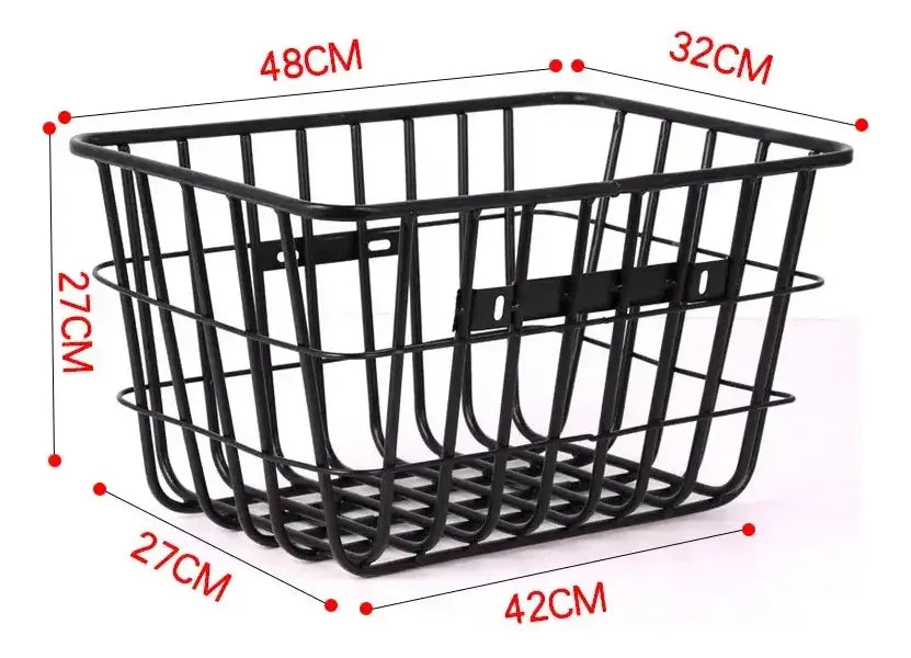 Cesta Canasto Metálico Multiuso Desmontable Para Bicicletas
