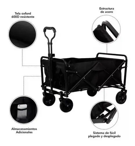 Carrito Para Compras Plegable Ideal Para El Camping