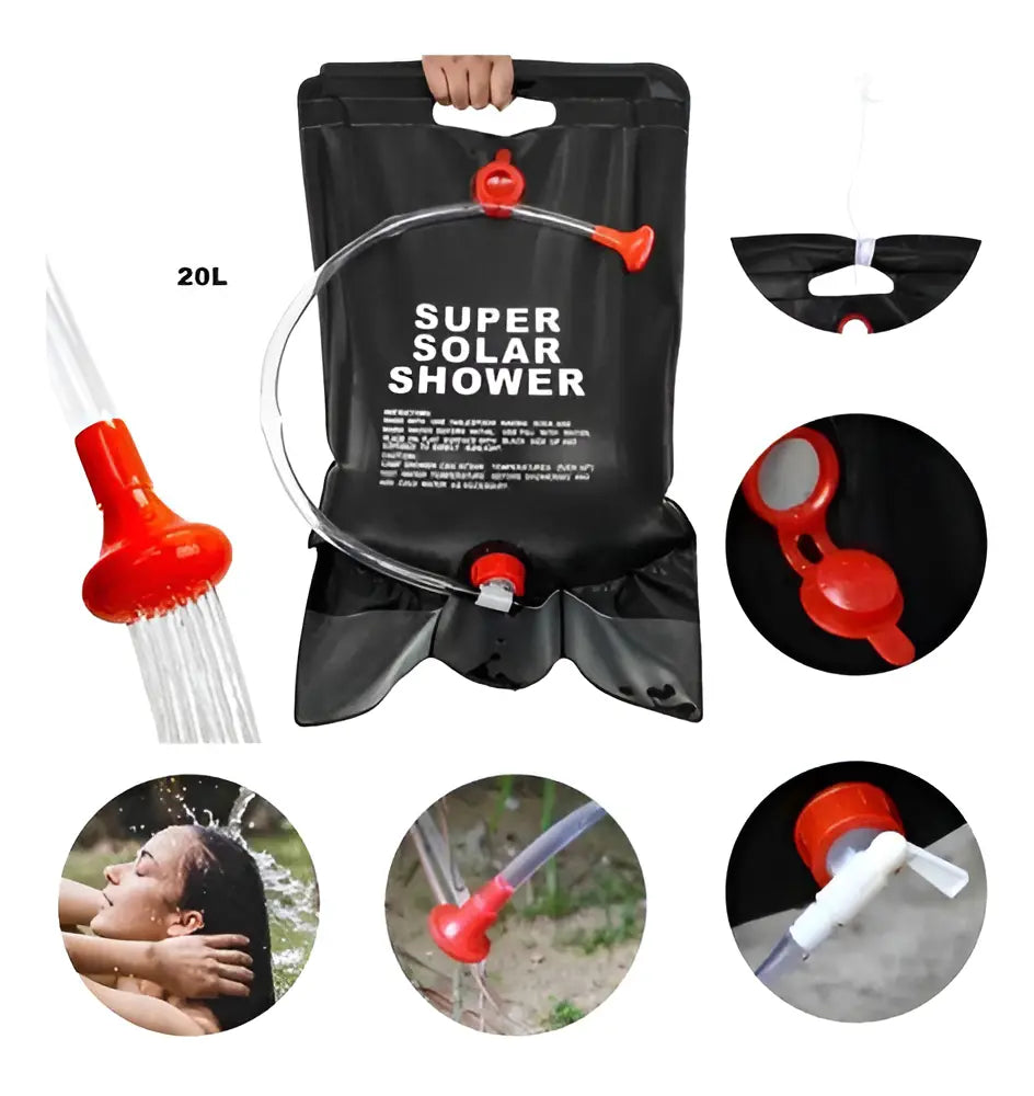 Ducha Portátil Camping Playa 20 L Exterior Compacta