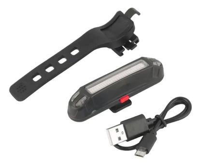 Luz Trasera Recargable Bicicleta Rojo Blanco Ciclismo