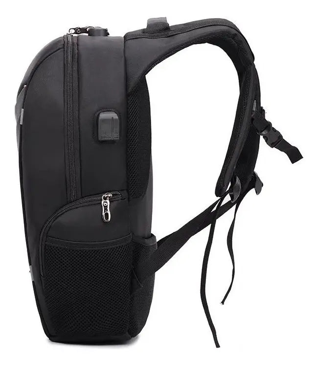 Bolso Mochila Usb Porta Notebook Antirrobo Candado Seguridad