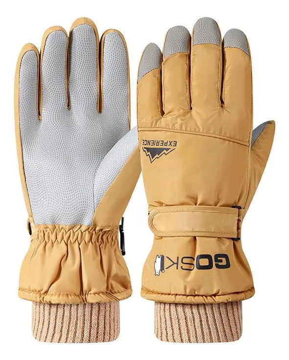 Guantes De Invierno Impermeables Cálidos Con Forro Polar