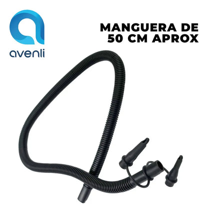 Inflador Manual Para Colchones Pileta Sillas Manguera Picos