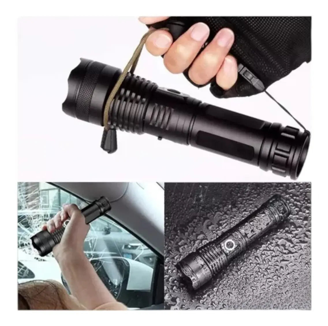 Potente Linterna Tactica Militar Usb P90 Linternas Camping