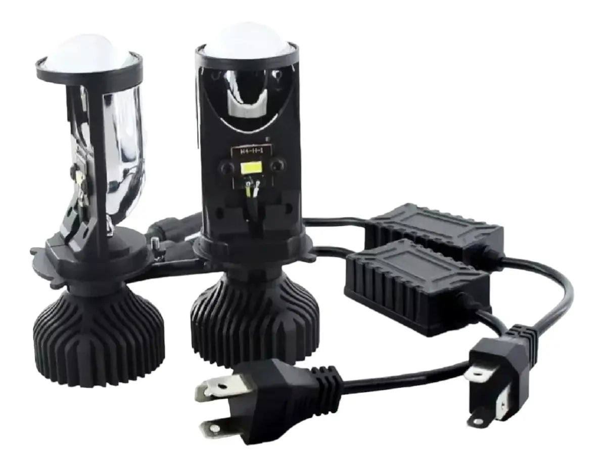 Kit 2 Led Premium H4 Proyector Lupa 20 Mil Lumenes Csp