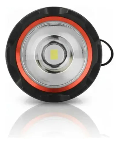 Linterna Led Aleación De Aluminio Con Zoom Y Carga Celular