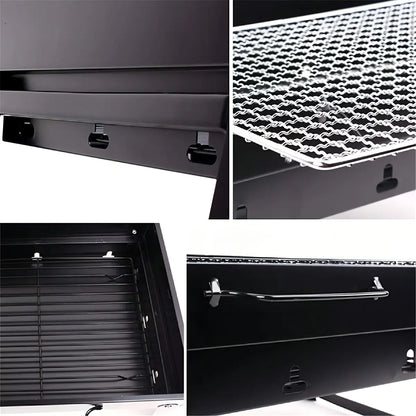 Mini Parrillera Plegable De Carbon Portatil Parrillera