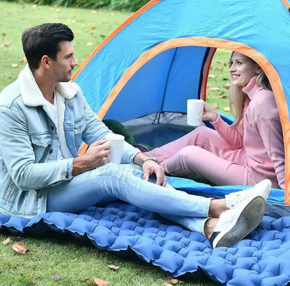 Colchón Inflable Camping Ultraligero Con Bomba
