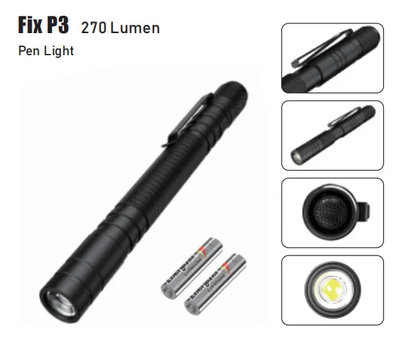 Linterna Led Tipo Lápiz Para Doctor Veterinario 270 Lumen