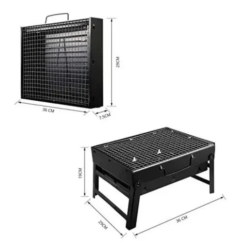 Mini Parrillera Plegable De Carbon Portatil Parrillera
