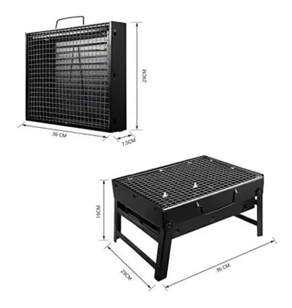 Mini Parrillera Plegable De Carbon Portatil Parrillera