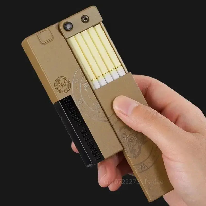 Encendedor Soplete Plegable Pistola Recargable Con Cigarrera