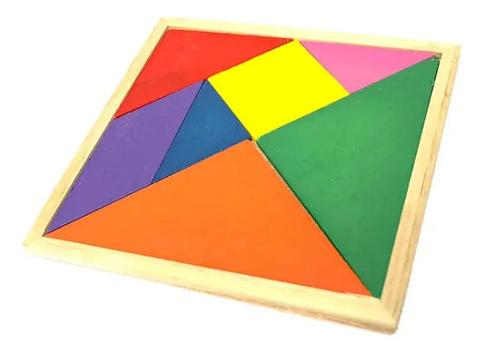 Juego Madera Didáctico Tangrama 20x20 Cm
