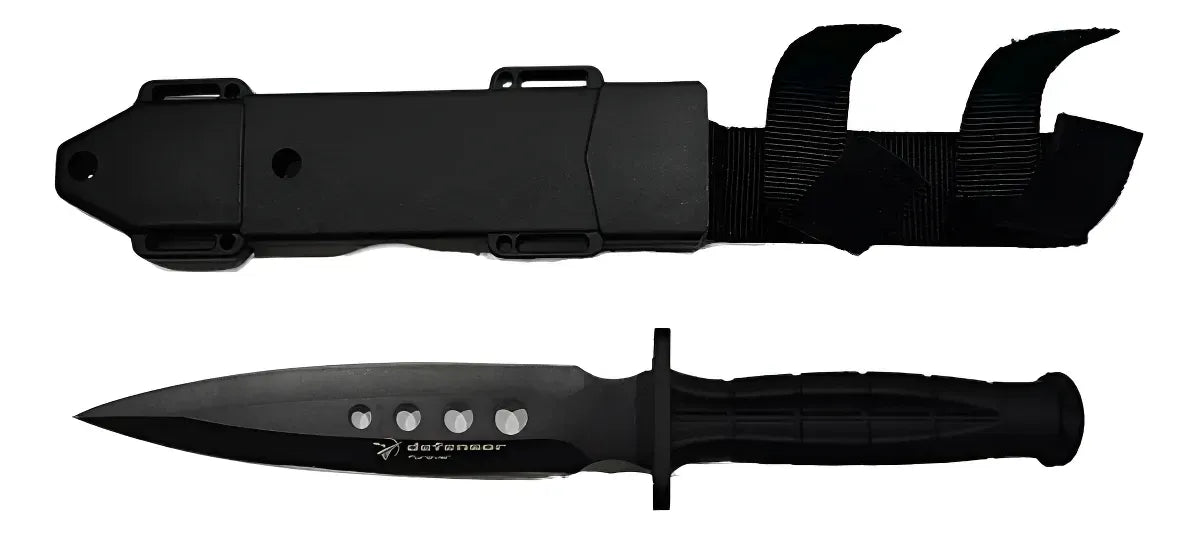 Cuchillo Táctico Acero Inoxidable Tipo Lanza Con Funda