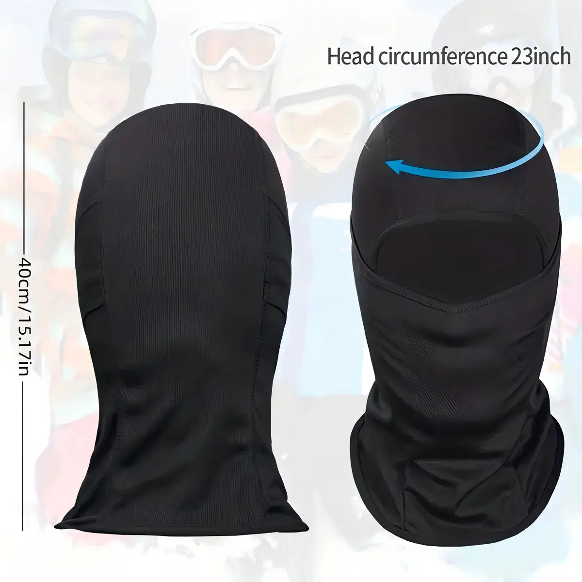 Balaclava Airsoft Mascara Airsoft Tactico Paintball Color Negro Diseño de la tela
