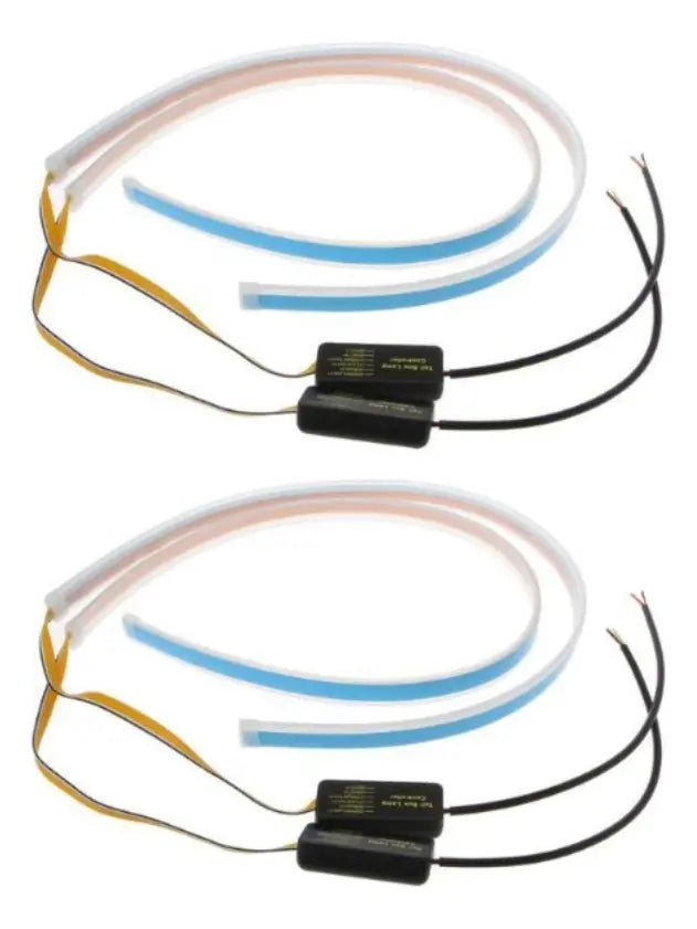 Auto X2 Cinta Tira Led Señal Giro Streamer Luz Barra 60cm