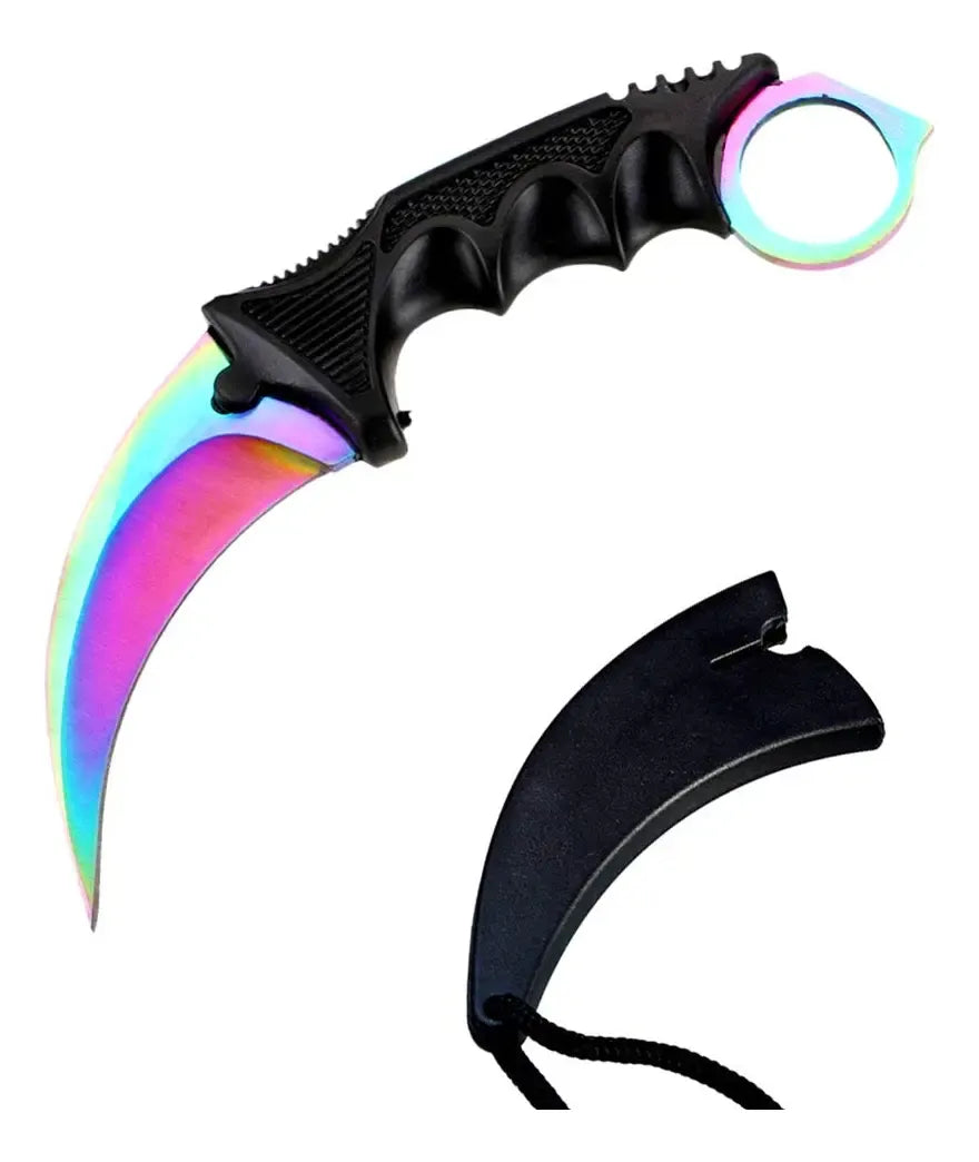 Pack Karambit X12 Cuchillo Curvo De Acero Inoxidable + Funda
