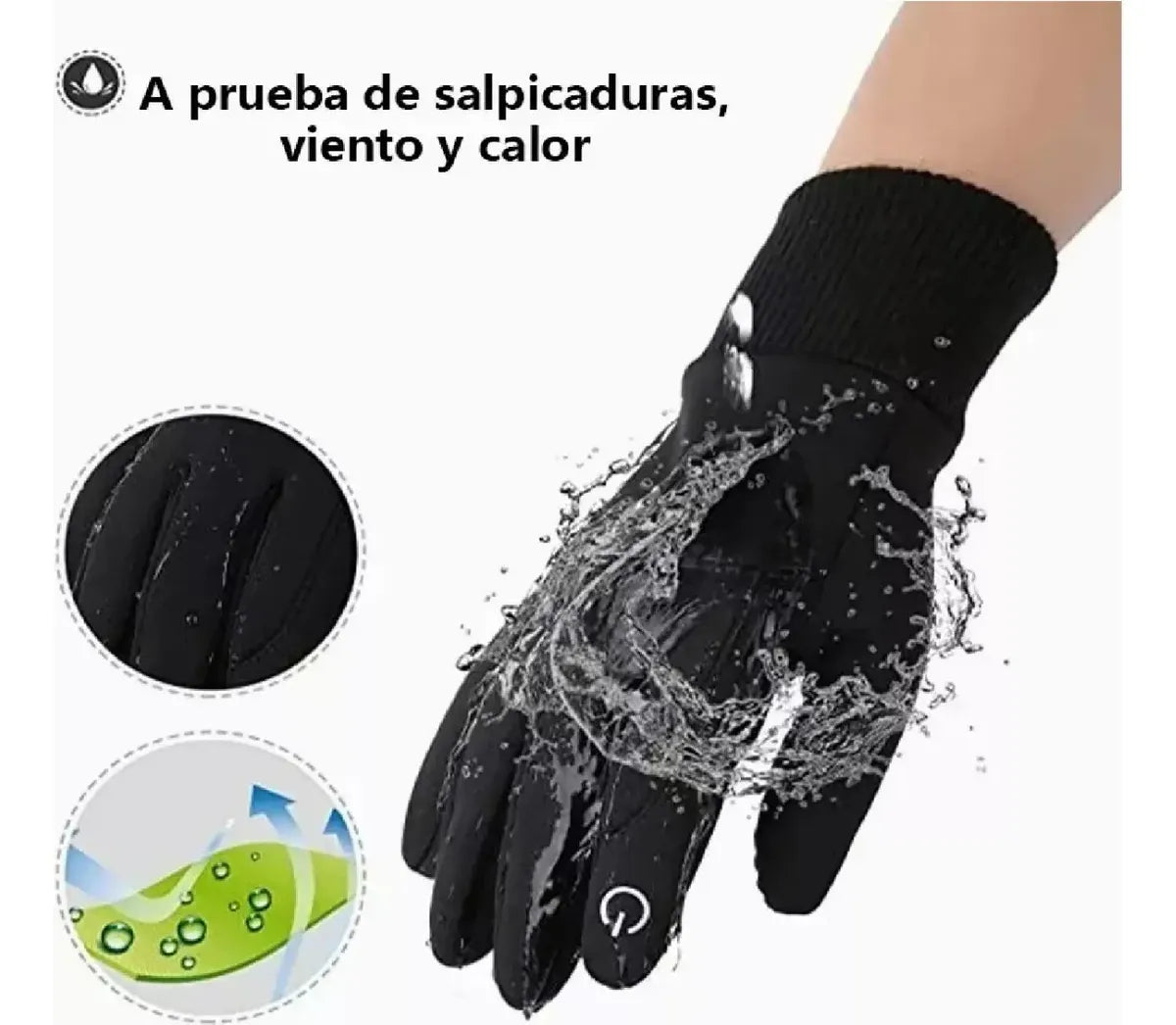Guantes De Moto Impermeables Térmicos Touch Sports