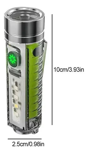 Linterna Led Multifuncional Con Luz Lateral Recargable 8 Mds