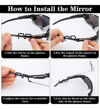Espejo Retrovisor Básico De Lentes Para Ciclista 360 Grados