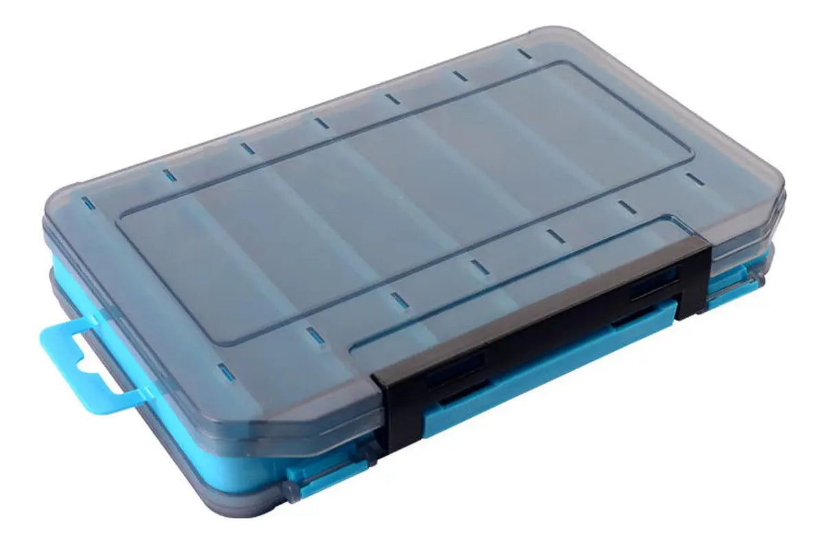 Caja Porta Señuelos Pesca 14 Compartimientos Doble