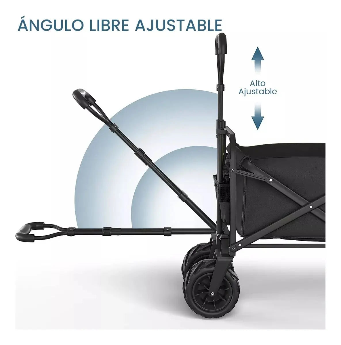 Carro Para Compras Plegable Grande Para Camping Con Ruedas Reforzadas