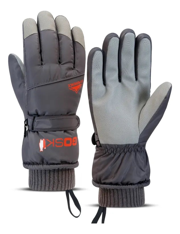 Guantes De Invierno Impermeables Cálidos Con Forro Polar