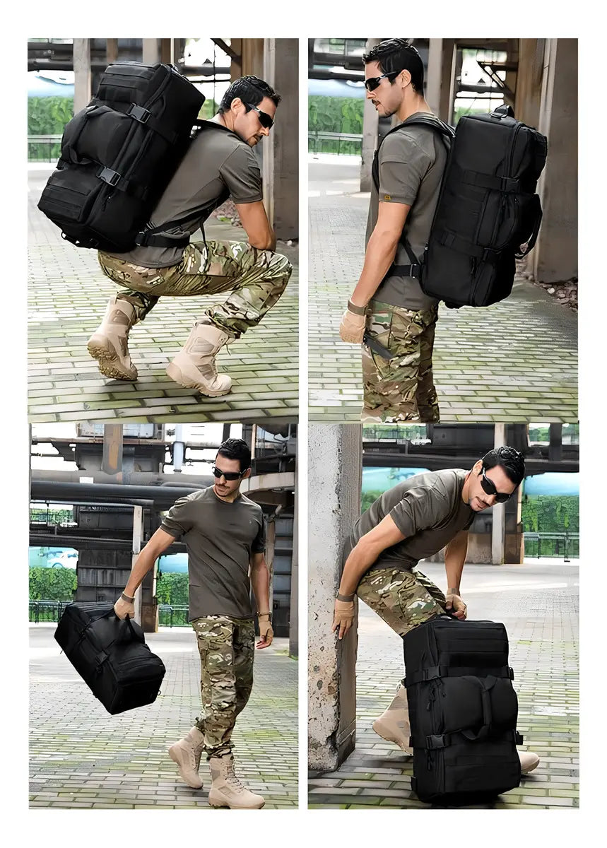 Mochila Bolso De Viaje 60L Tanquista Militar Urbano Táctico Con Sistema Molle