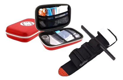 Kit Primeros Auxilio Botiquin Auto Kit Curacion + Torniquete