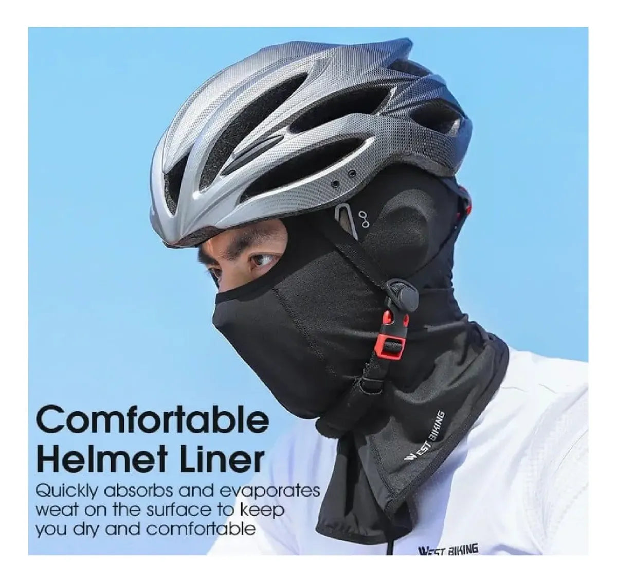 Mascara Balaclava Lycra De Ciclismo Moto Deporte West Biking