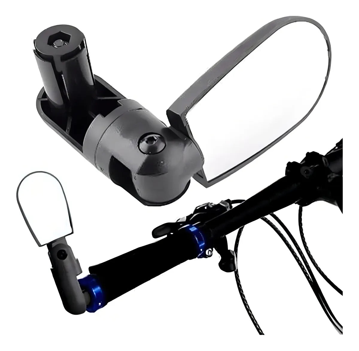 Espejo Retrovisor 360 Para Manillar De Bicicleta Giratorio