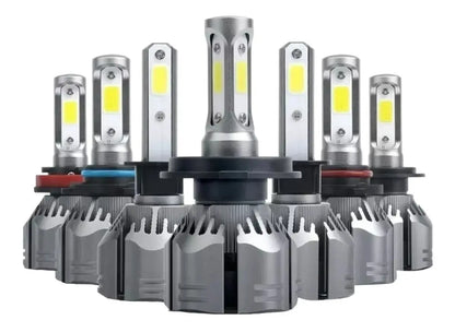 Kit Par Luces Ampolleta Turbo Led Auto Cob 12000 Lm R11