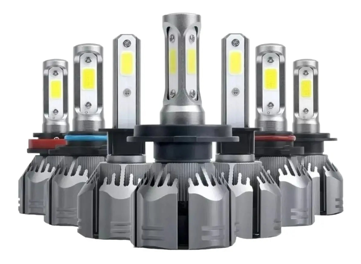Kit Par Luces Ampolleta Turbo Led Auto Cob 12000 Lm R11