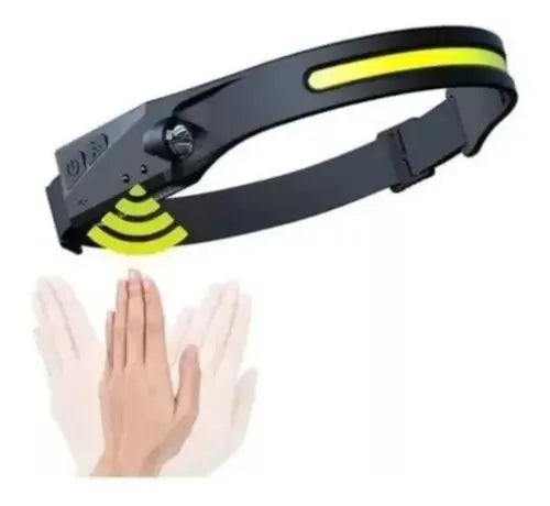 Linterna Frontal LED Bazuca BZK002 Recargable 350lm USB 8 Modos
