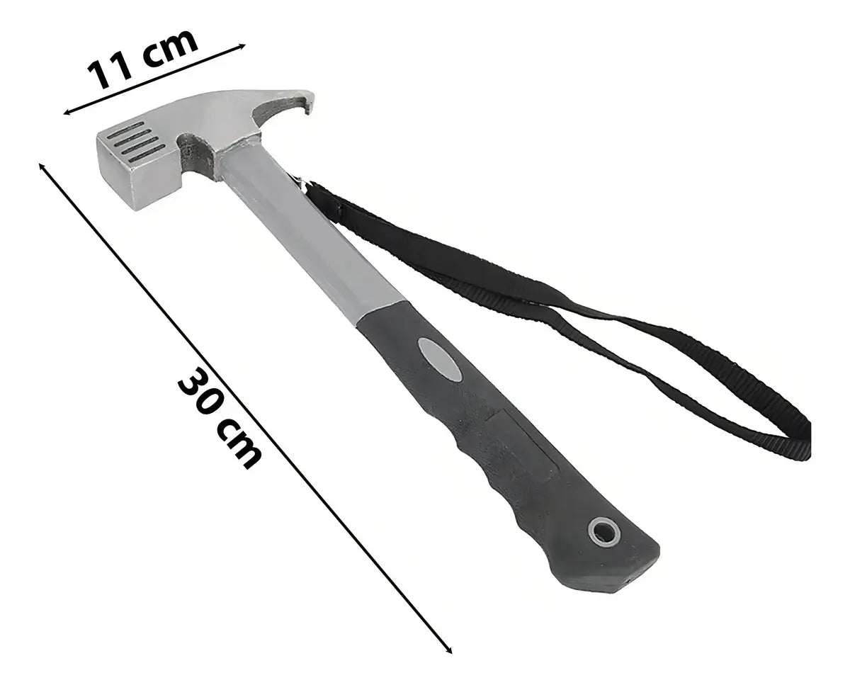 Martillo Uña Hauki para Camping con Extractor de Estacas, de Aleación y Goma