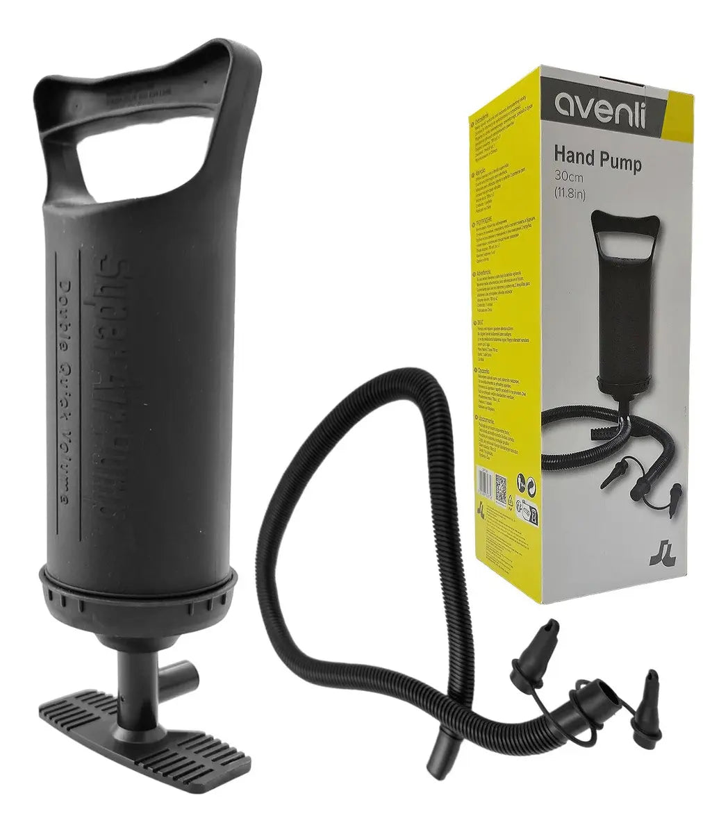 Inflador Manual Para Colchones Pileta Sillas Manguera Picos