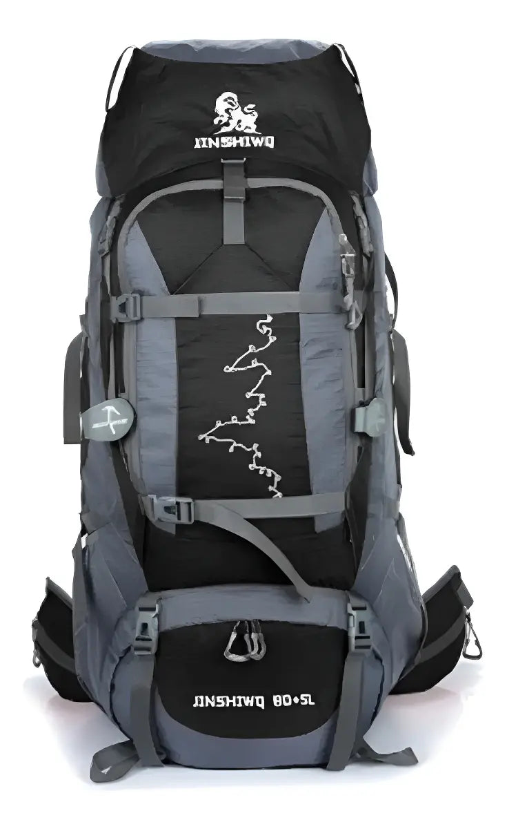 Mochila Camping 80+5 Trekking Senderismo Impermeable Con Barras Reforzadas